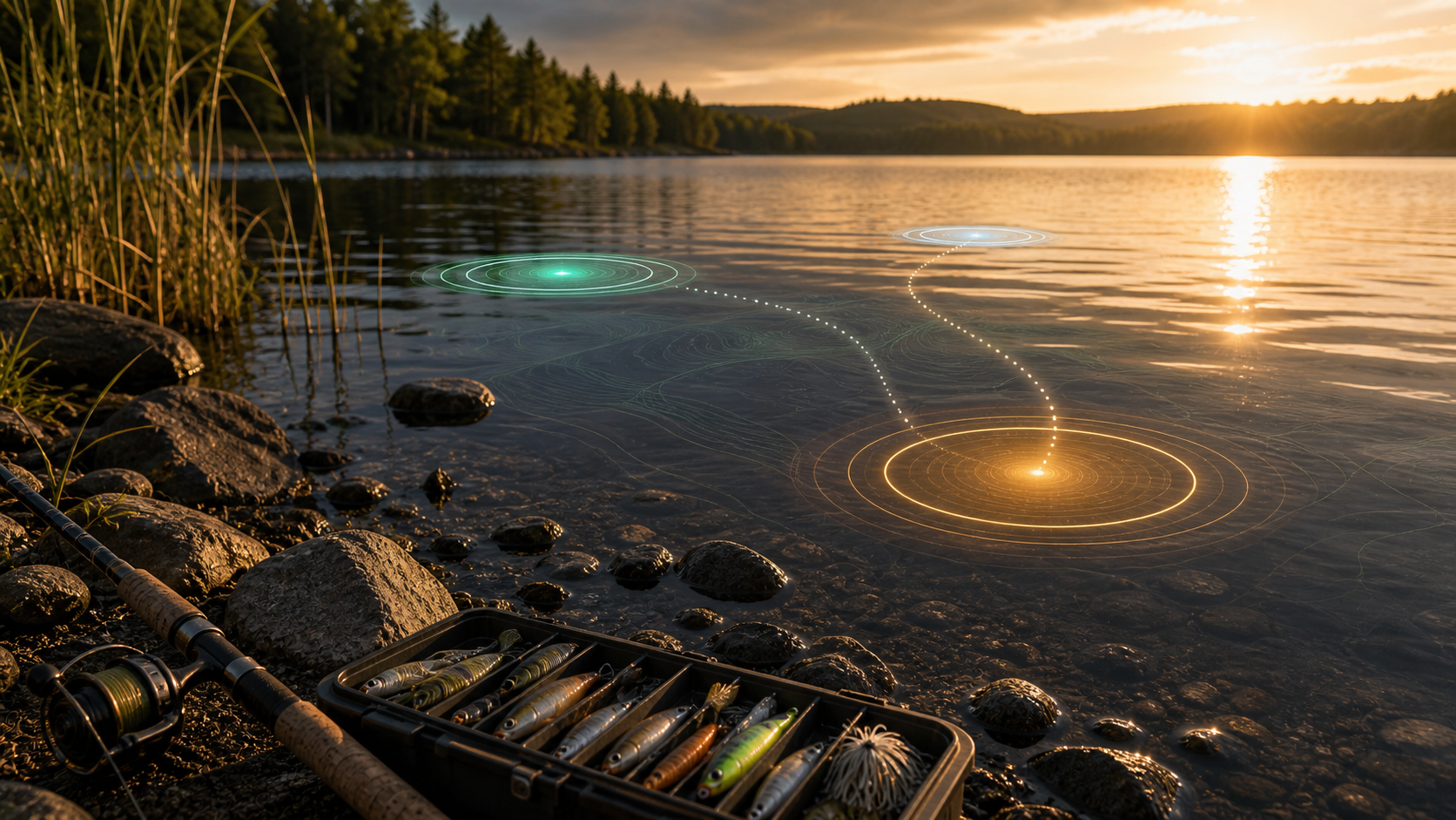 Kastave app showing AI fishing coach recommendations